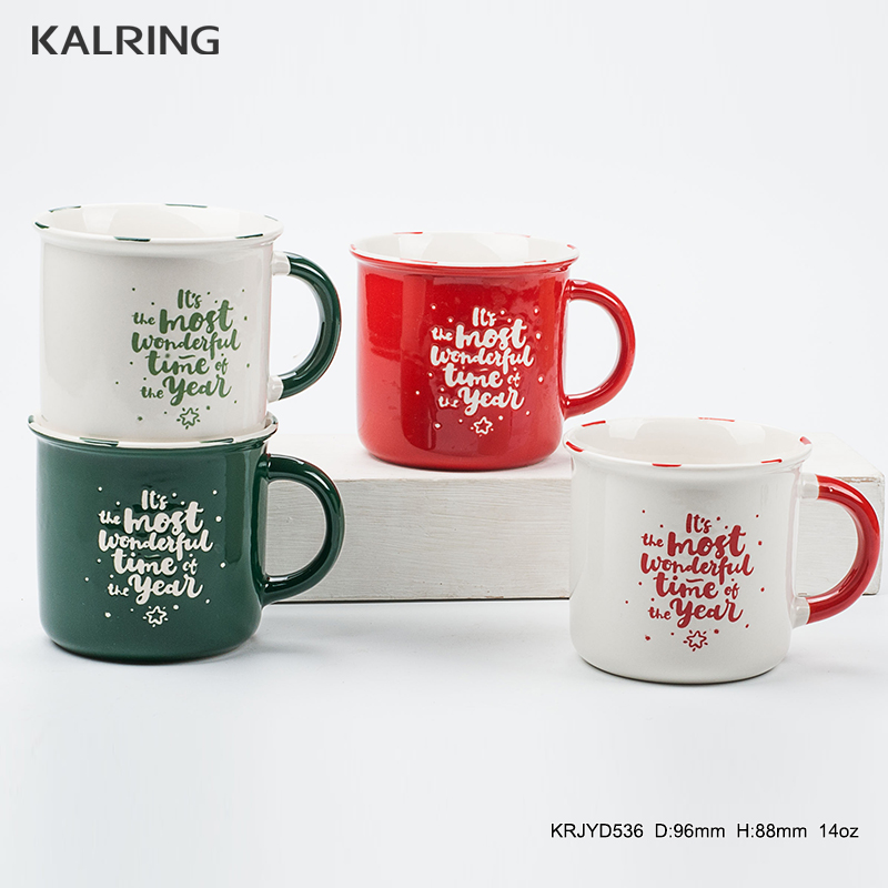Ceramic mug new bone china mug gift mug Christmas mug deboss mug