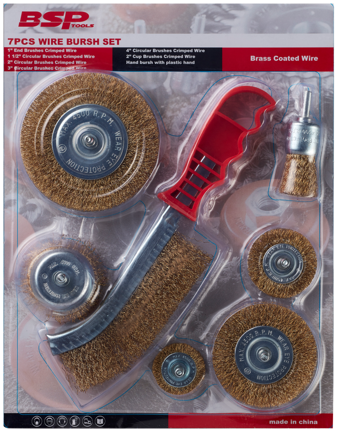 Wire brushes set