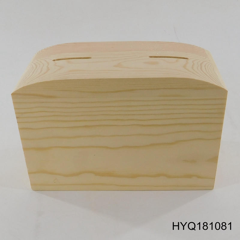 Wood coin box