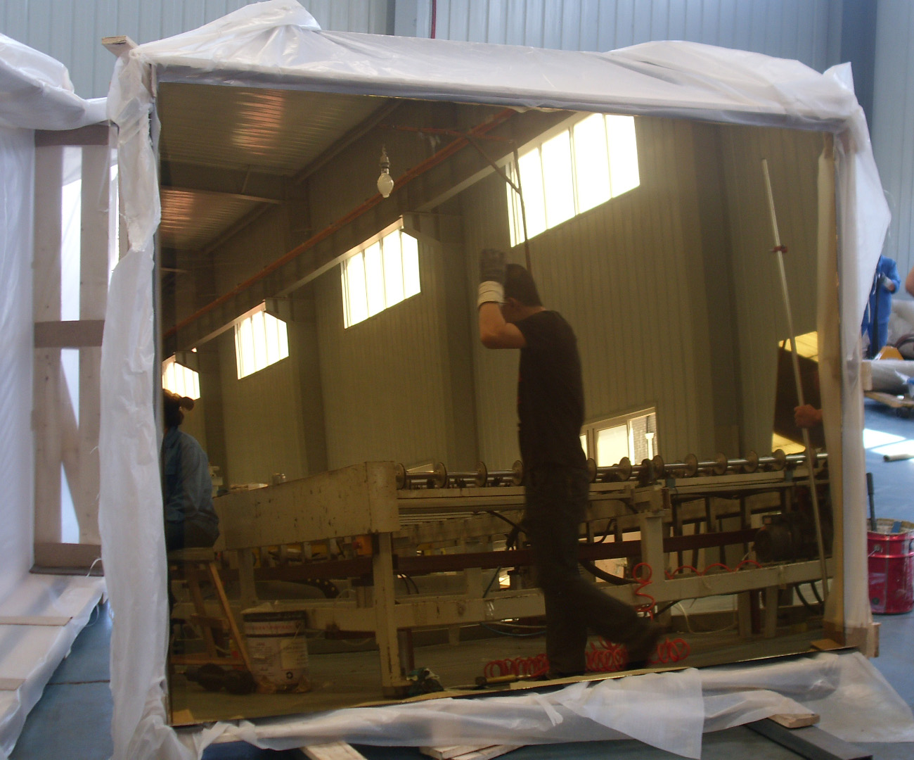 4mm/5mm/6mm golden reflective glass/golden mirror glass/curtain wall glass