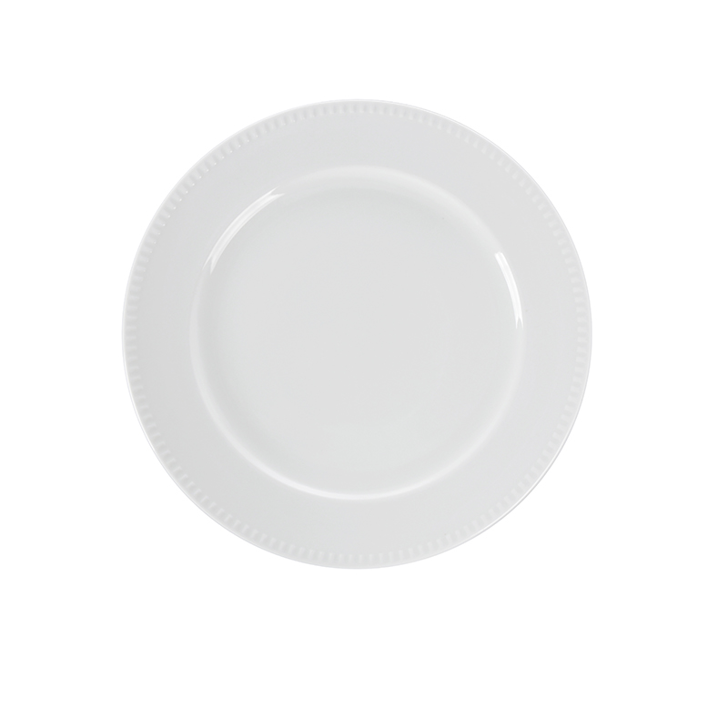 10.75" Embossed Round Plate