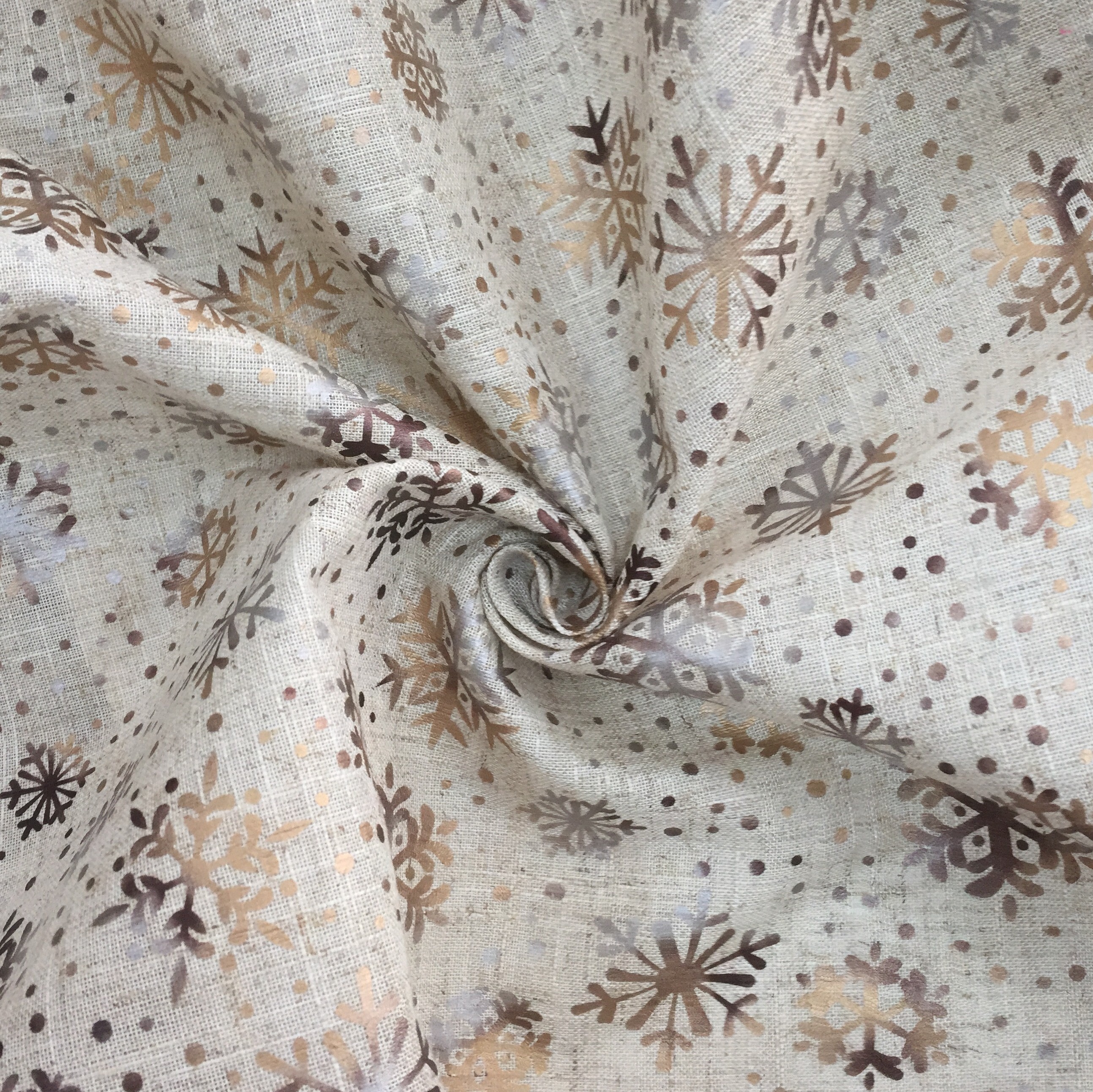 Hot stamping linen