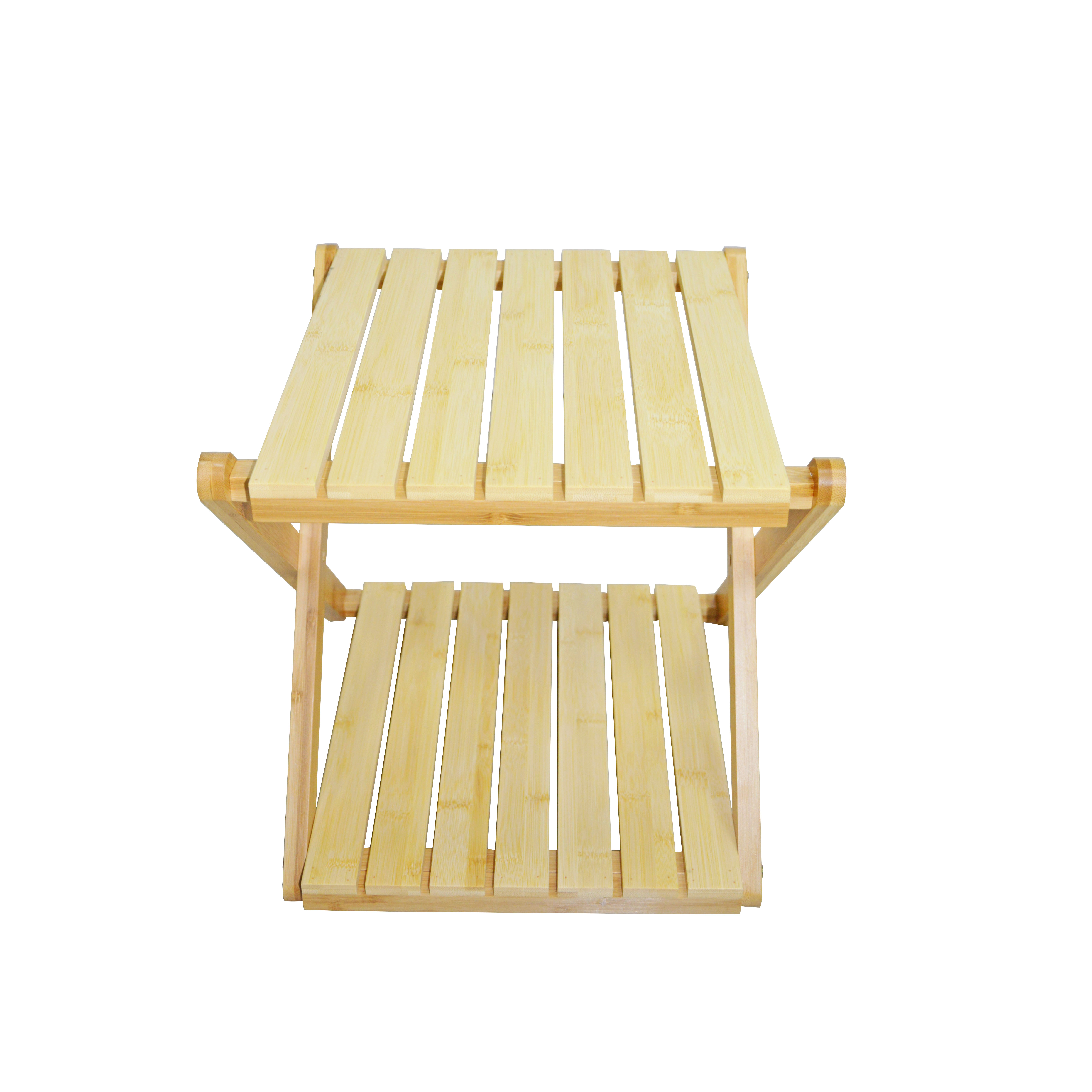 Bamboo Foldable Storage Rack