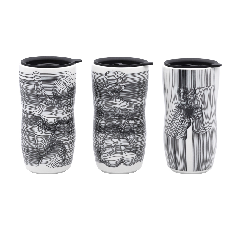 ZH-1945 sexy woman double wall 420cc mug