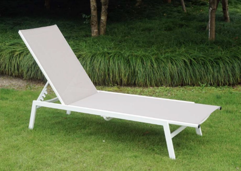 Saronic metal sling pool sun lounge