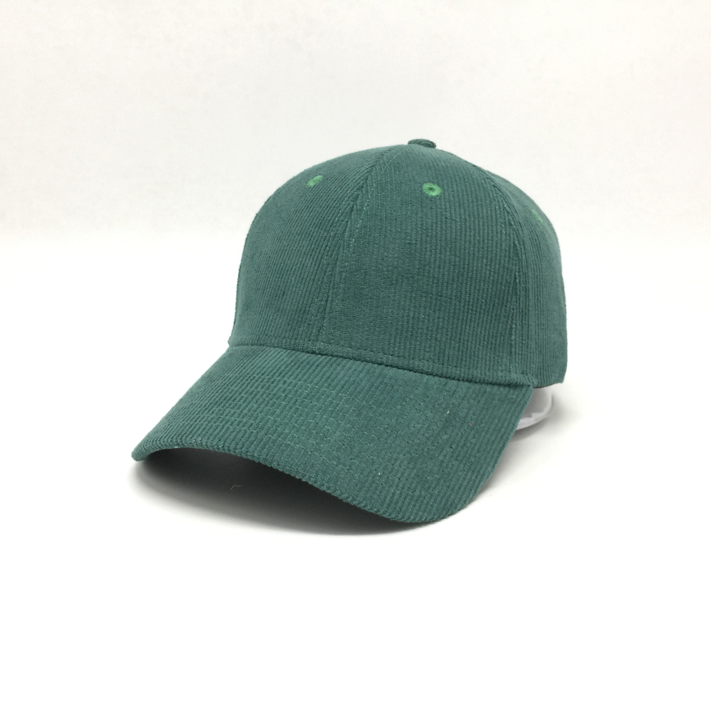 Custom fashion 6 piece corduroy baseball cap