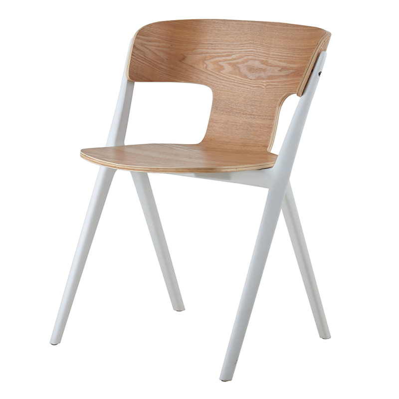 STARWAY European style New Original Wooden Modern Chair Plywood Back With Solid Wood Frame Dining Chairs For Restaurant