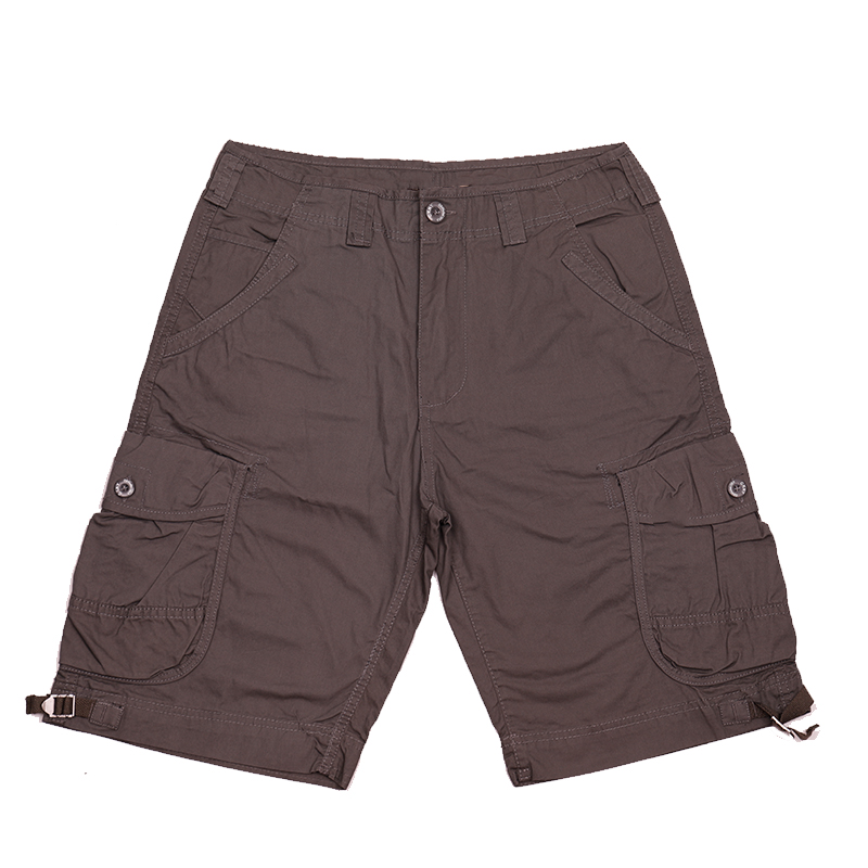 Mens casual cotton cargo shorts