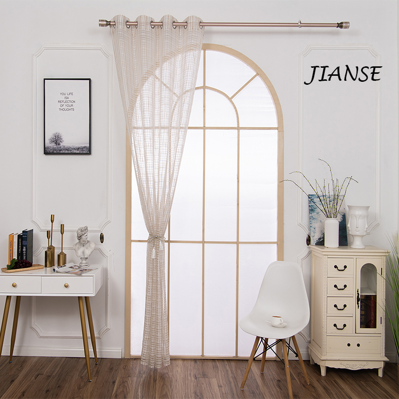 CURTAIN G2794 Stripe dyed curtain fabric sunshine engineering curtain for living room in door window