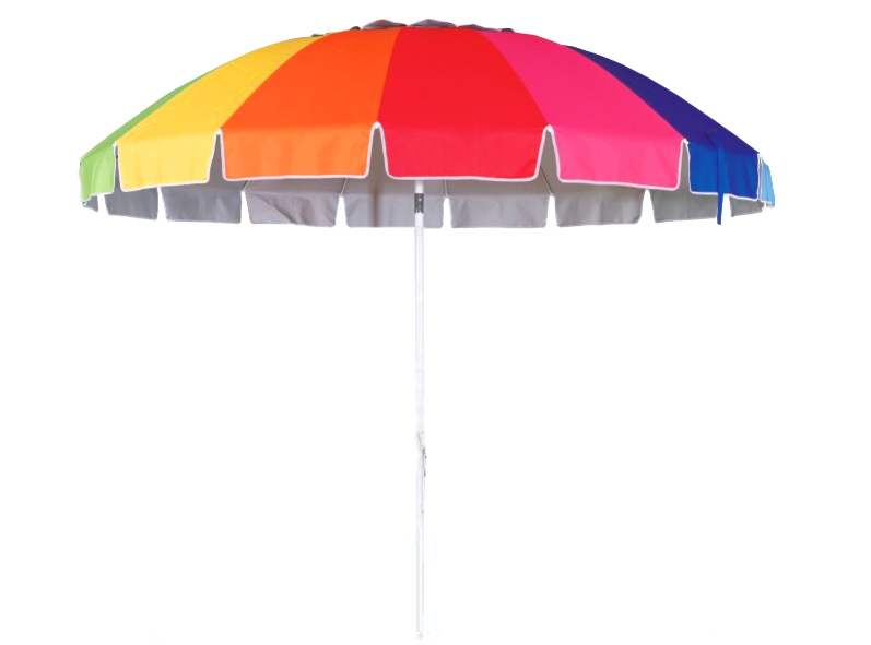steel pole FRP ribs sun rainbow shelter