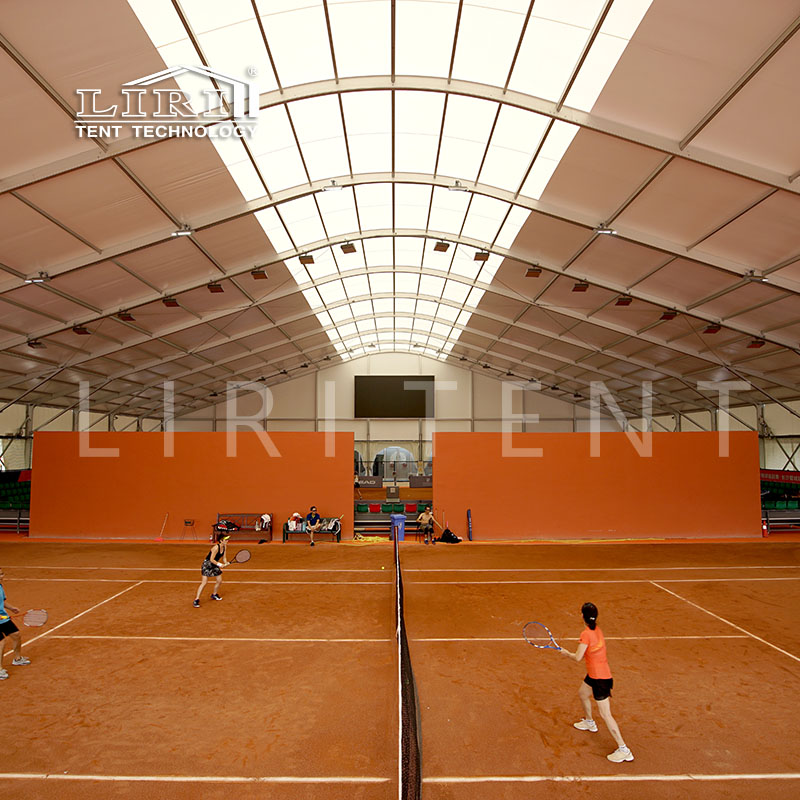 Durable Arch Canopy Commercial Marquee Tent for Permanent Clay Tennis Court Cover Tent