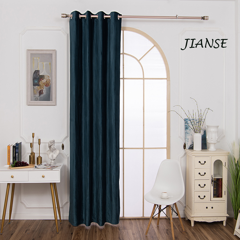 CURTAIN G2342 Wave printed velvet curtain latest blackout curtain