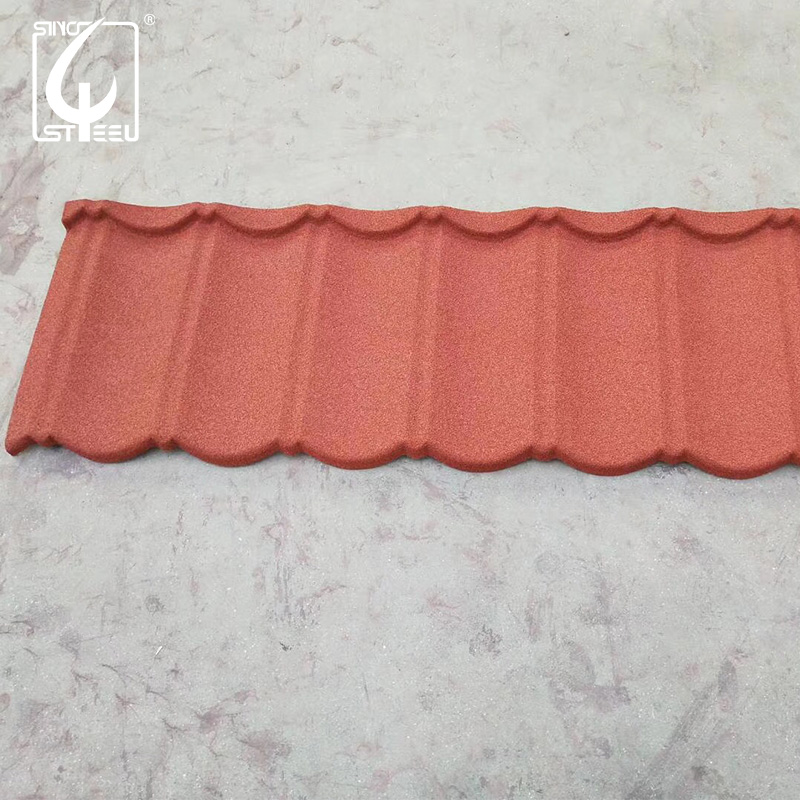 Factory Asphalt Shingle Stone Coated Metal Roof Tile