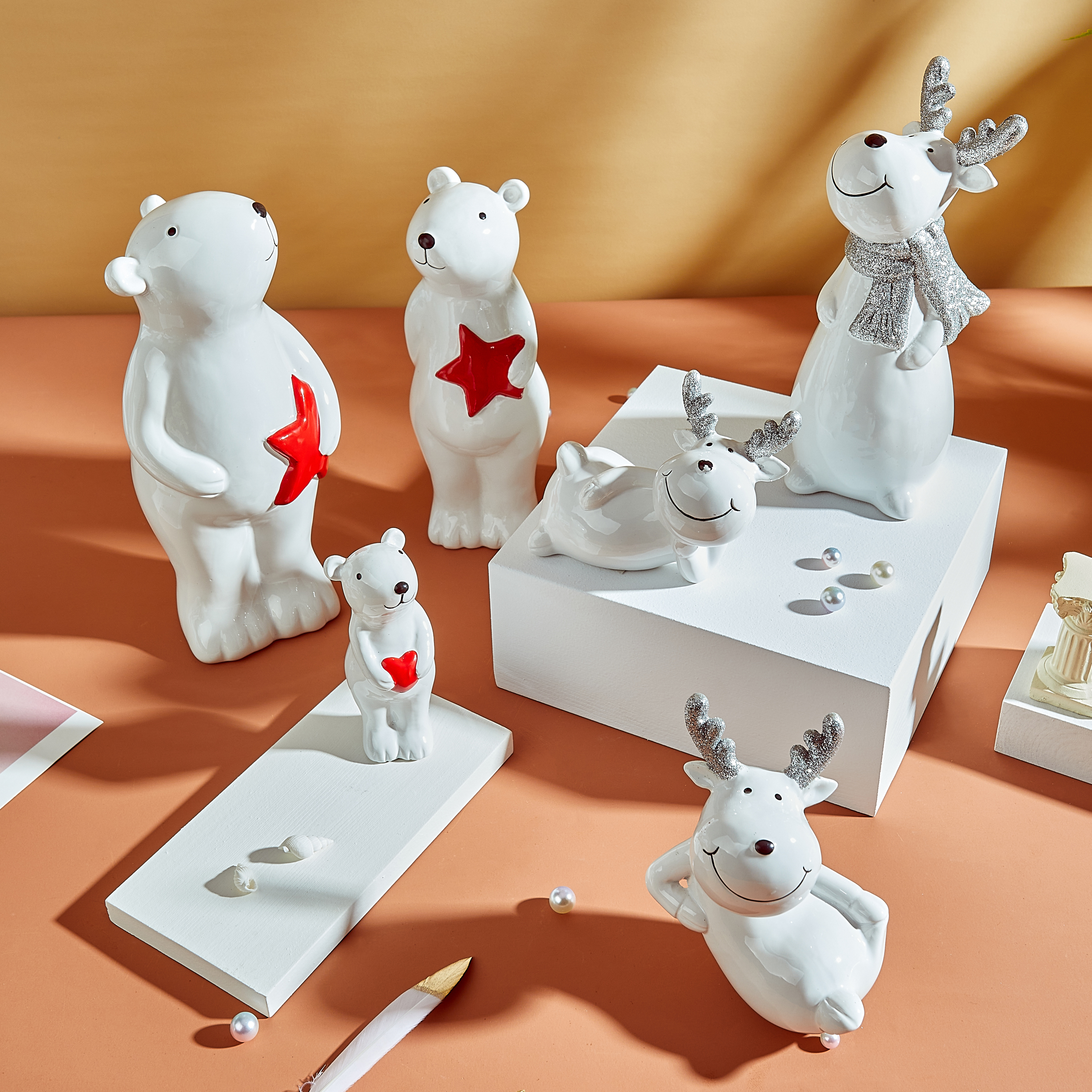 Ceramic Chiratmas Decoration, Handpainting Chiratmas Decoration