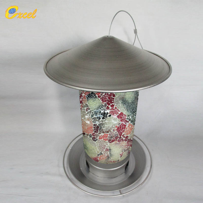 glass mosaic bird feeder