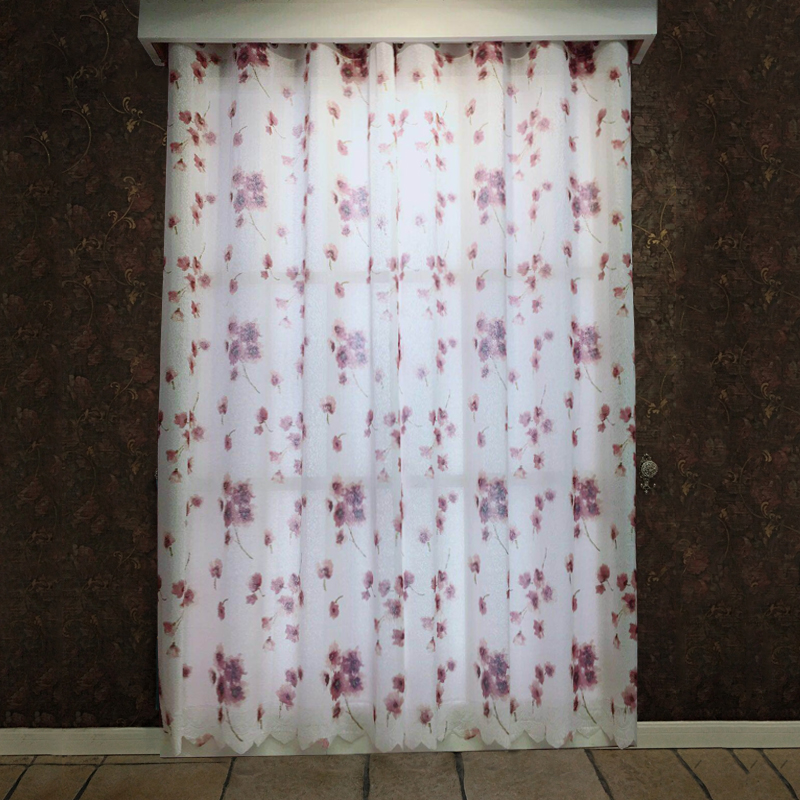 New Printed Flannel Curtain