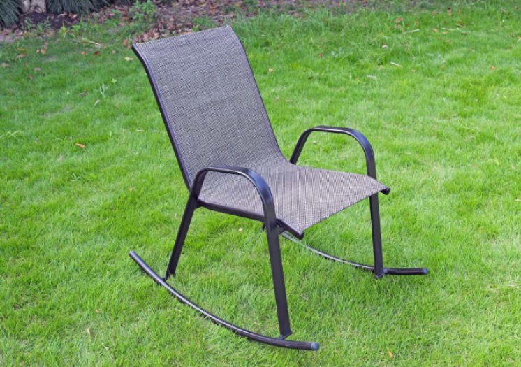 Marlin patio metal sling rocker chair