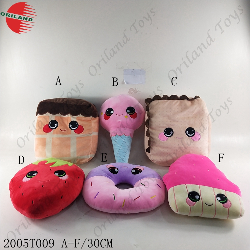 Oriland cute plush pillow fruit cushion dessert plush pillow