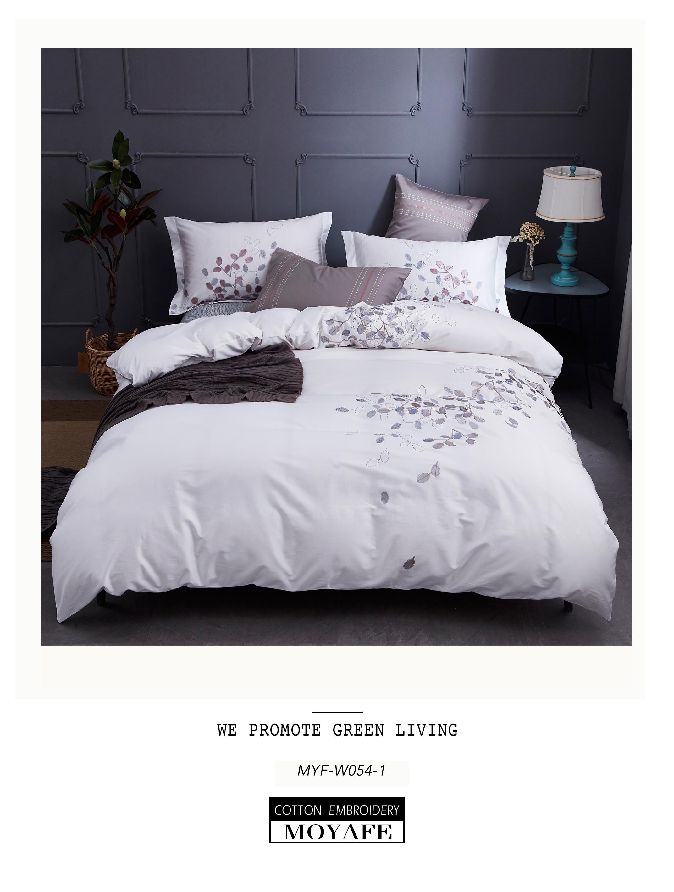 Pure cotton embroidery sheet set duvet cover set