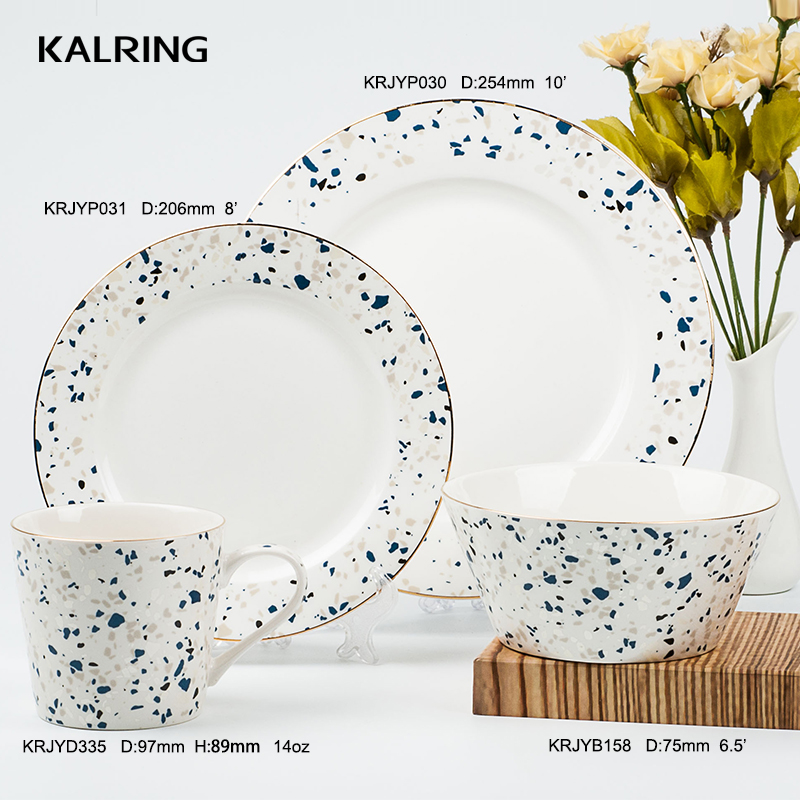 Ceramic dinner set porcelain dinner set new bone china plate ceramic bowl