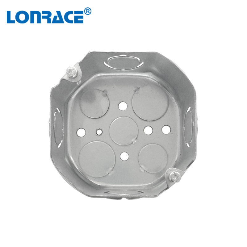 UL Octagonal Galvanized Steel Junction Box Wire and Cable Metal Box