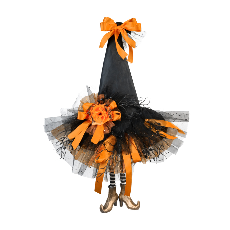 Halloween Decoration 26” Animated witch hat wreath