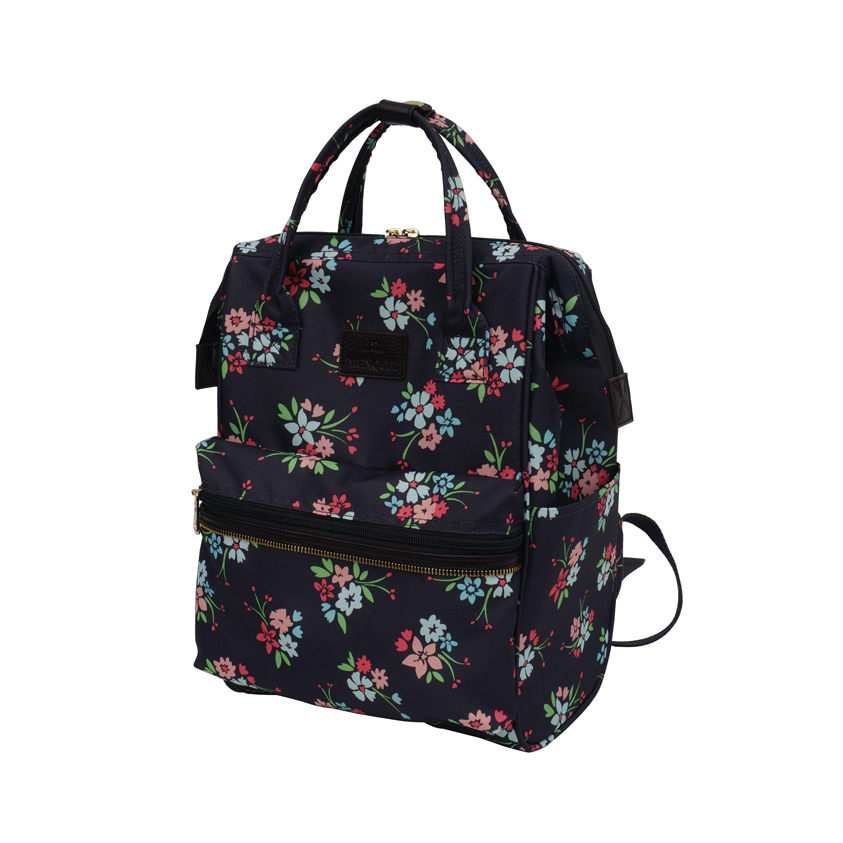 13" Printed Polyester Backpack