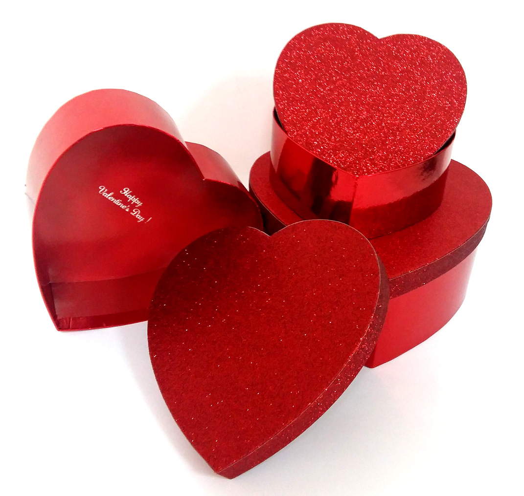 Custom design new heart shaped box paper storage box chocolate box