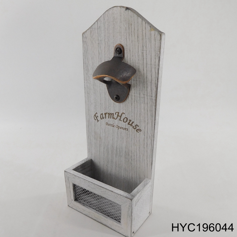 wooden bottle opener holder