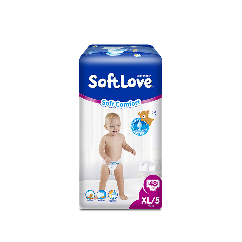 SoftLove Soft Comfort baby diapers breathable XL size 48pcs