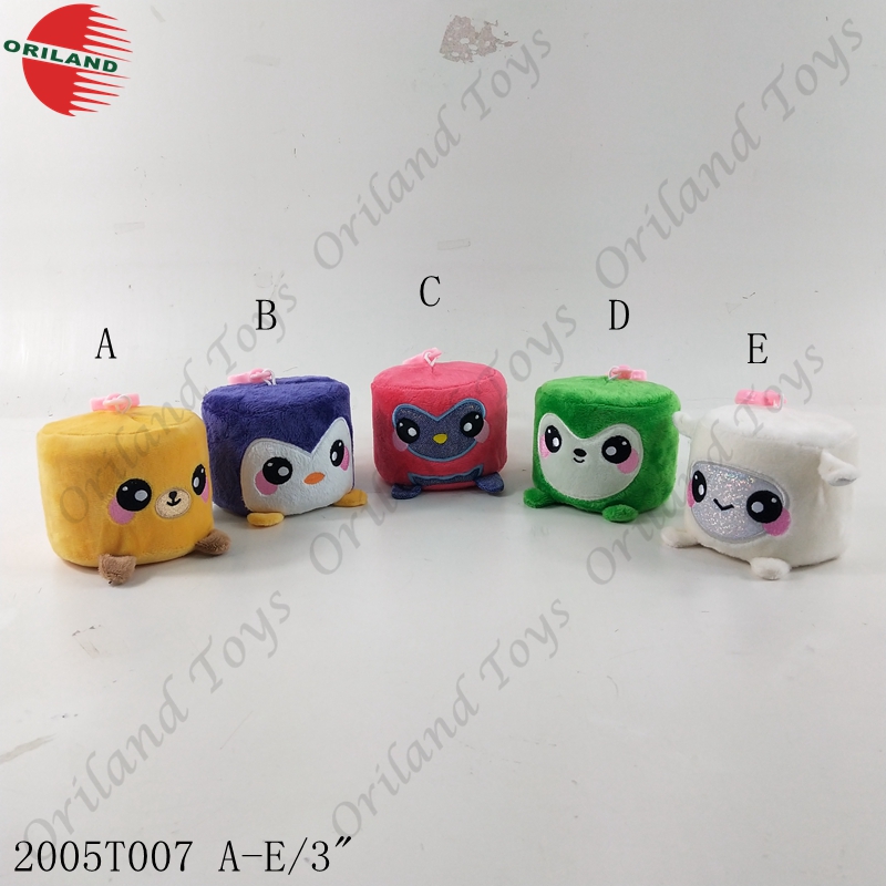 Oriland stuffed animal key chain squishy plush keychians custom design key ring