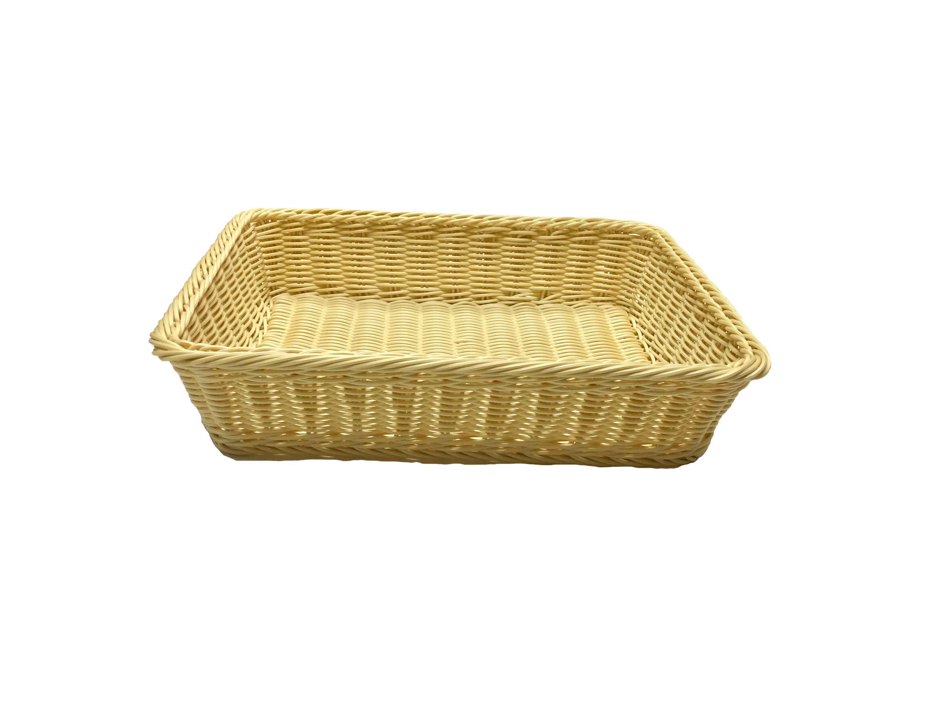 Pp Rattan Plastic Basket Rect