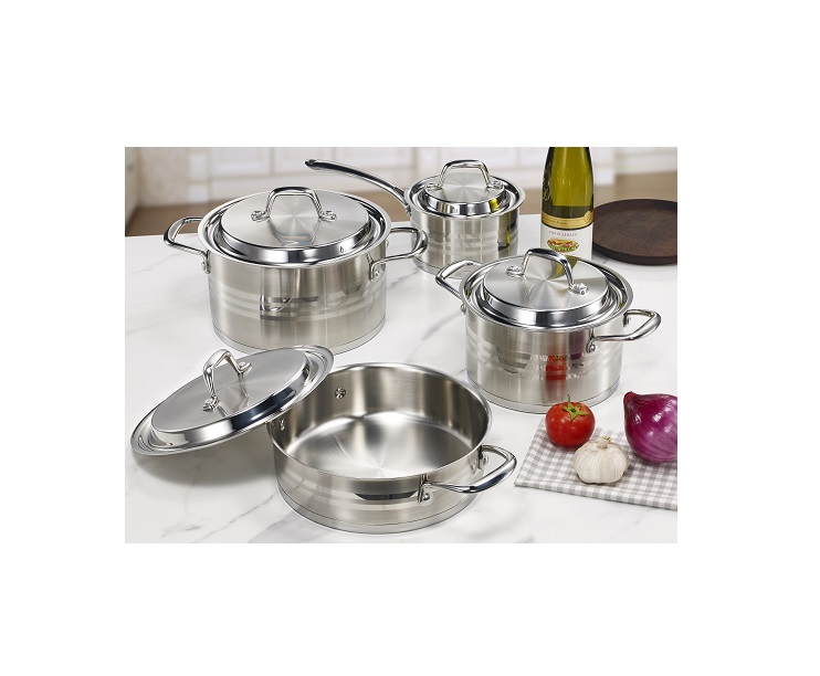 stainless steel 8pcs cookware set