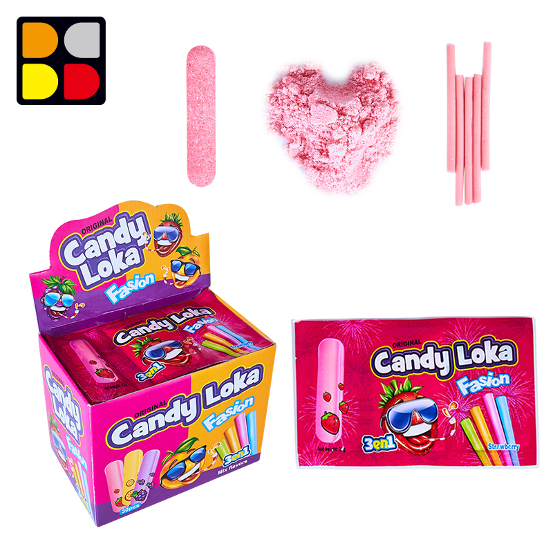 Fun Dip 3 IN 1 CC Stick Candy Sour Powder Press Candy