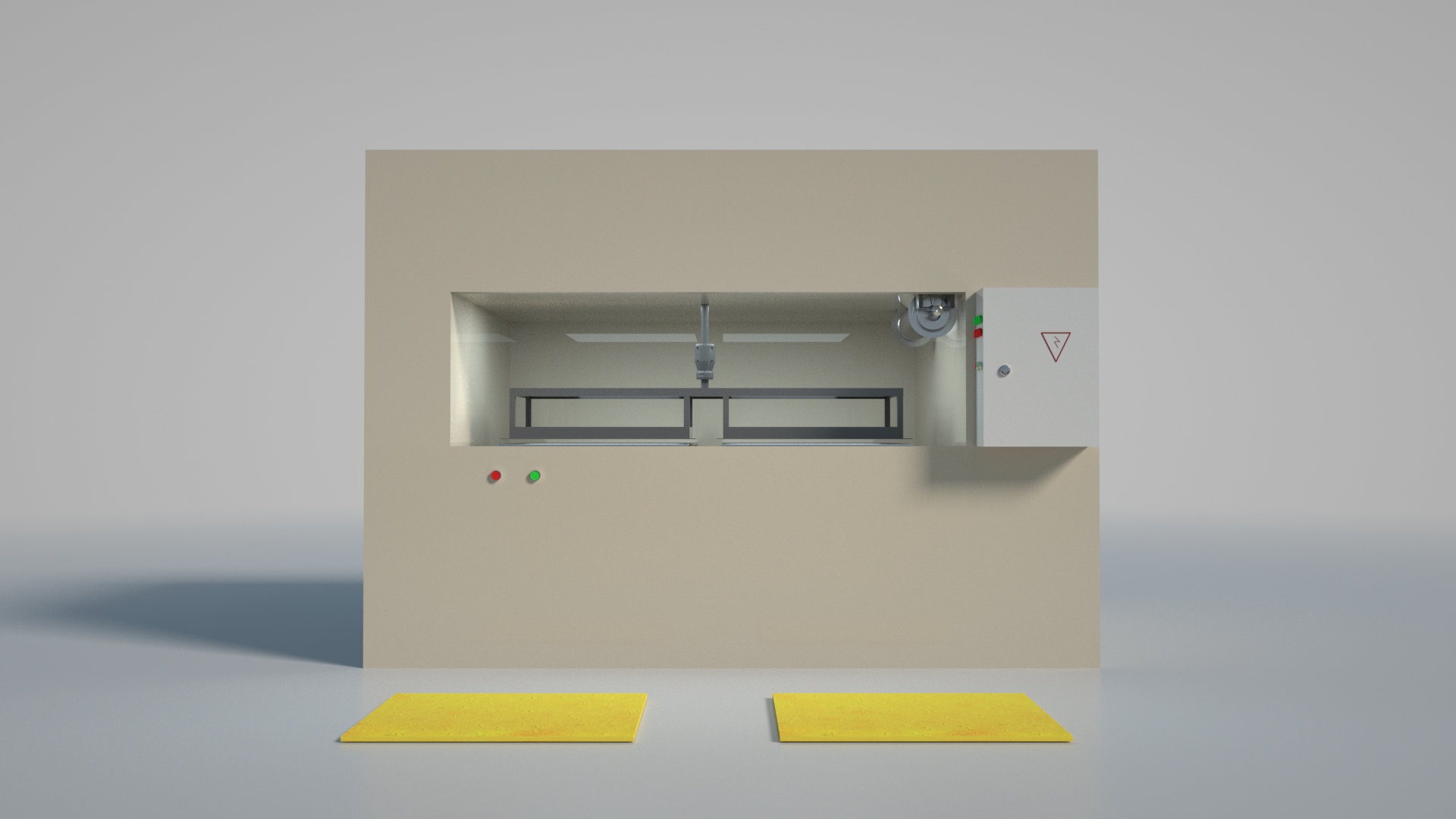 Fiberglass ceiling machine