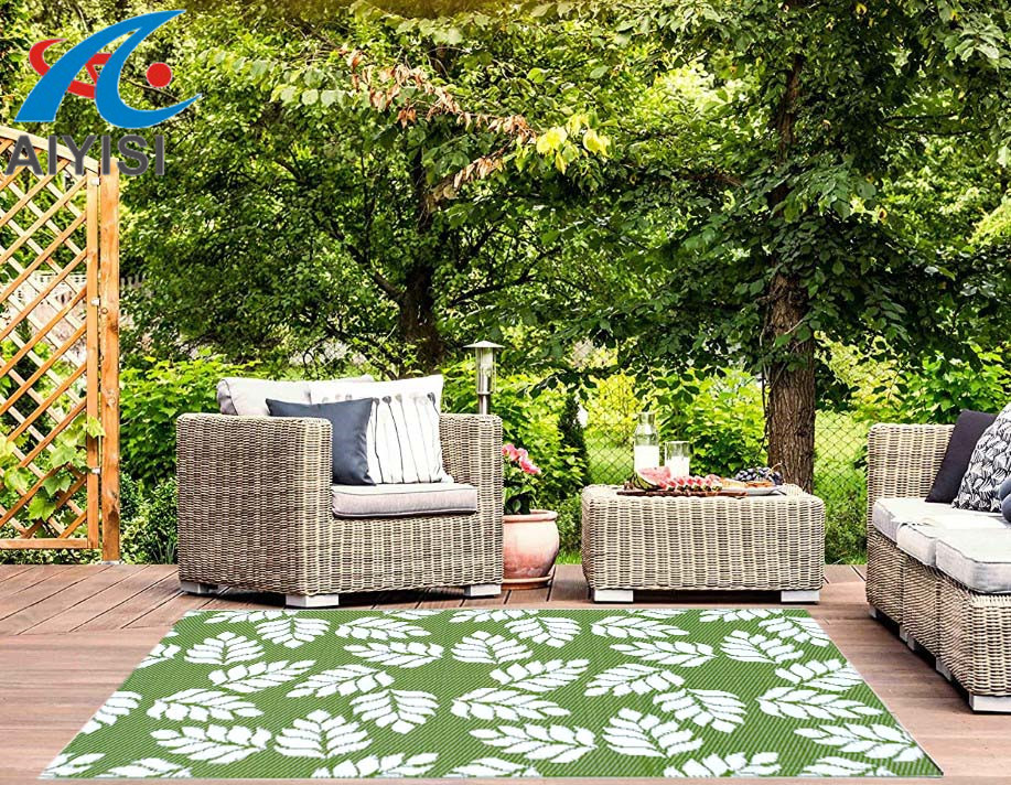 Aiyisi Indoor/Outdoor Lightweight Reversible plastic floor mat Rug