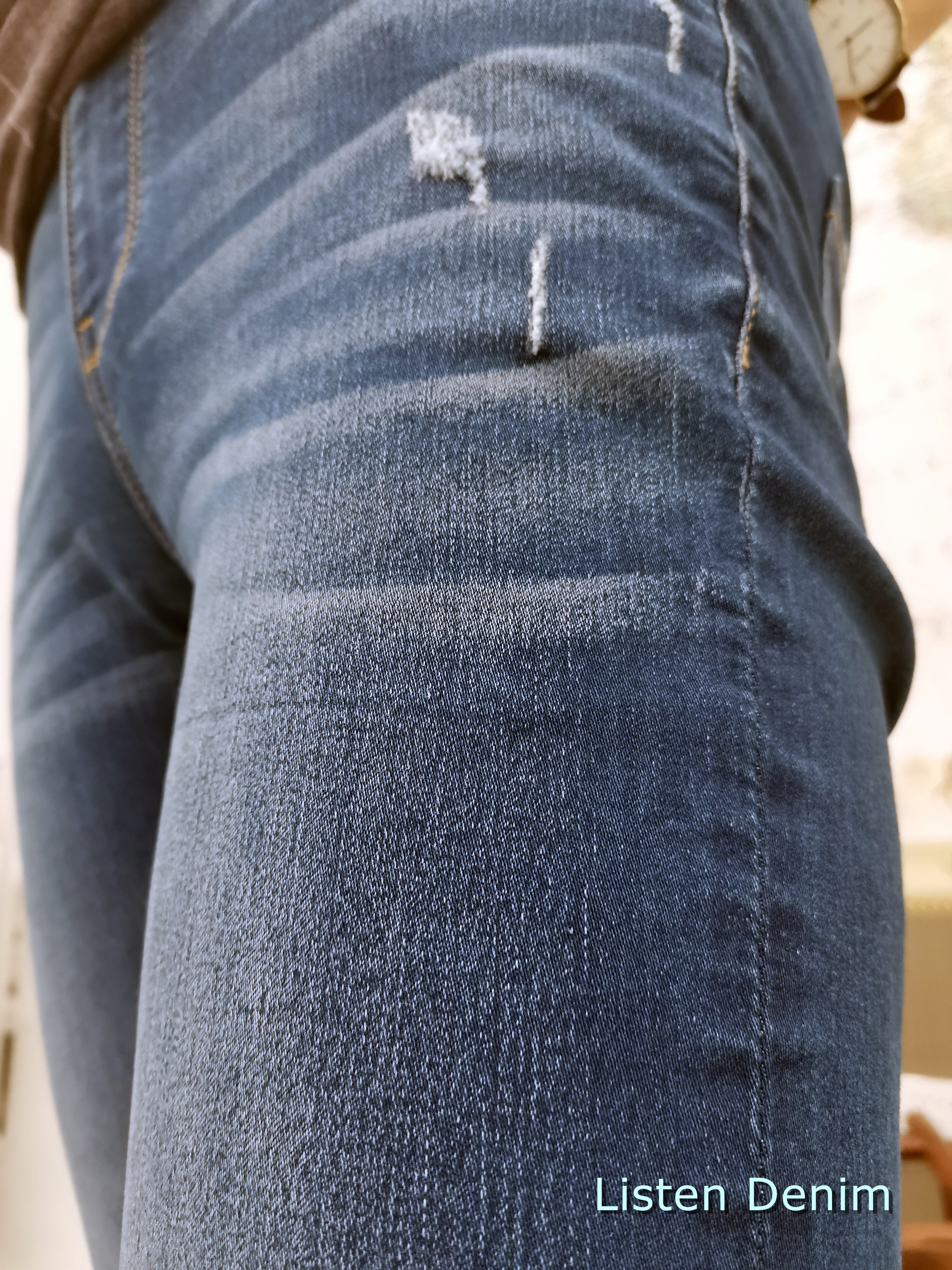 Cotton Poly Spandex Sateen Denim Fabric