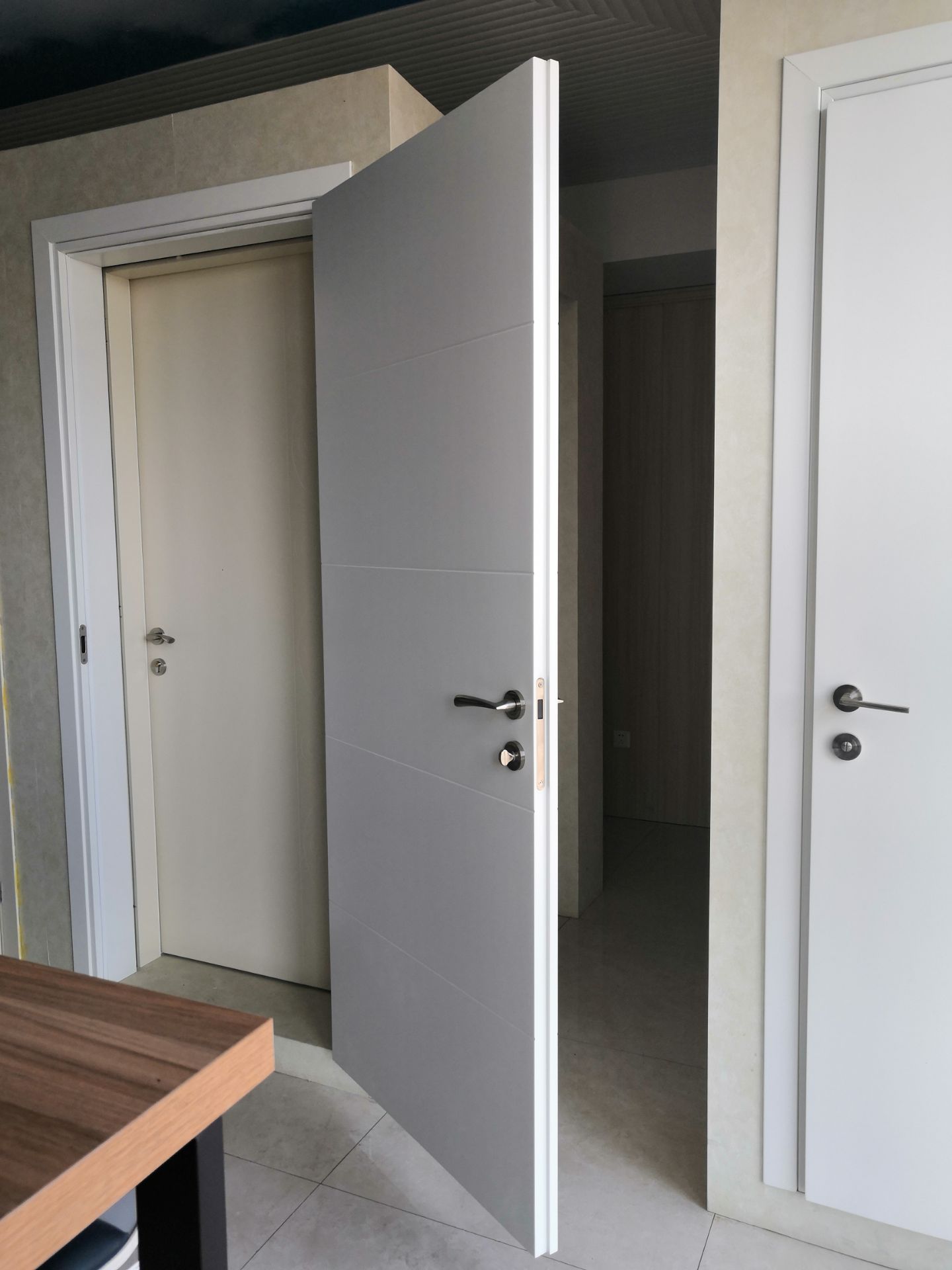T shape painting and rebated wpc painting door