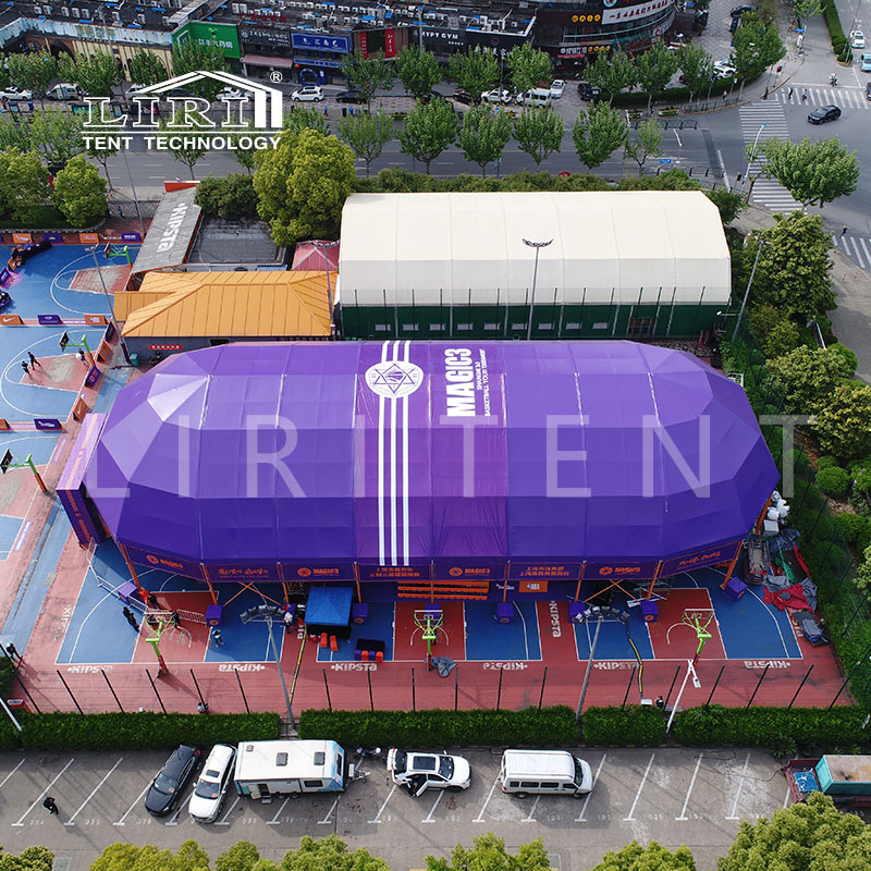 Mobile Stadium Basketball Court Polygon Sports Tents for Sale