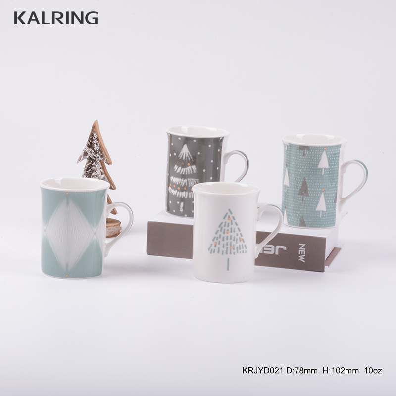 Ceramic mug Drinking mug with chiristmas design
