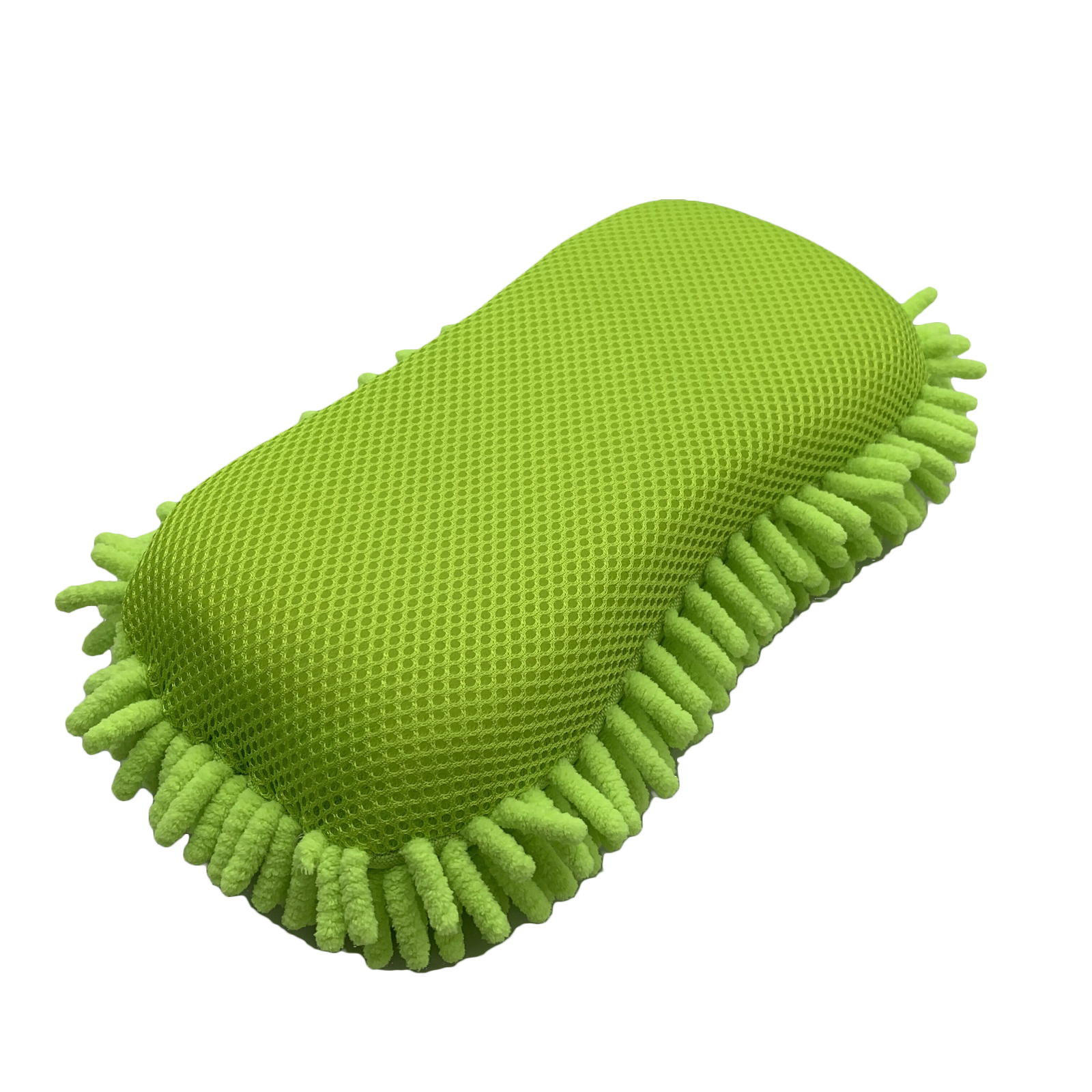 Chenille/sandwich mesh sponge