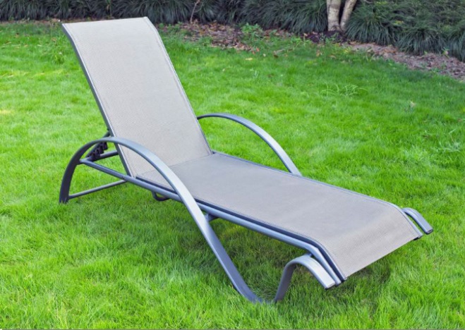 Chicago patio sling S shape sun lounge
