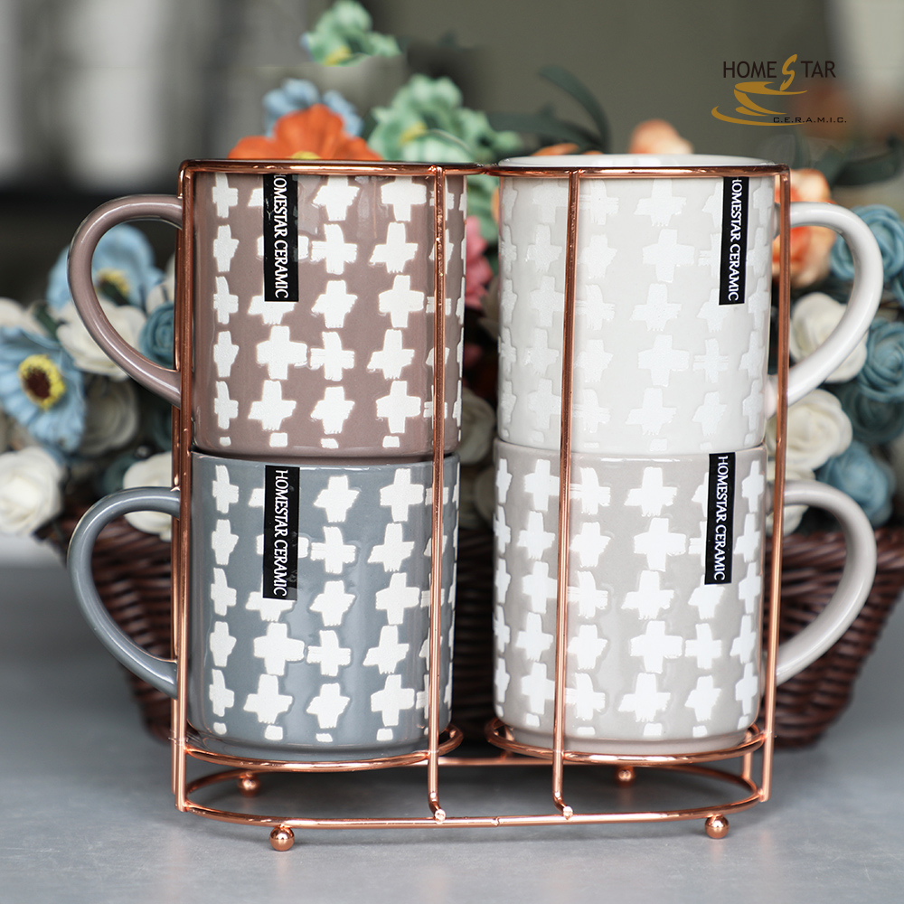 10OZ stoneware stacking mug
