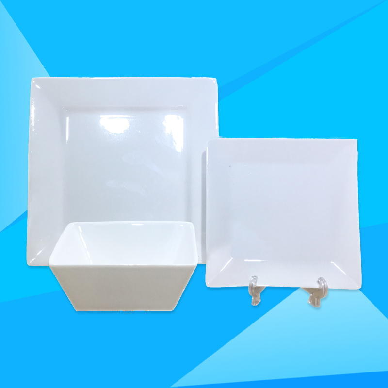 Square plate, Square bowl