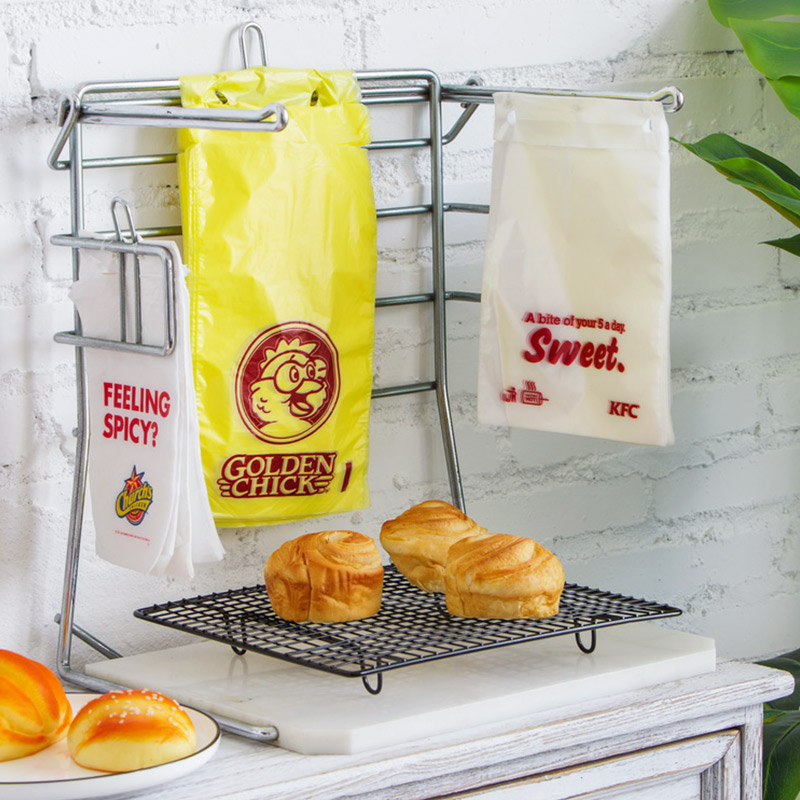 A Plastic Saddle Food Bag