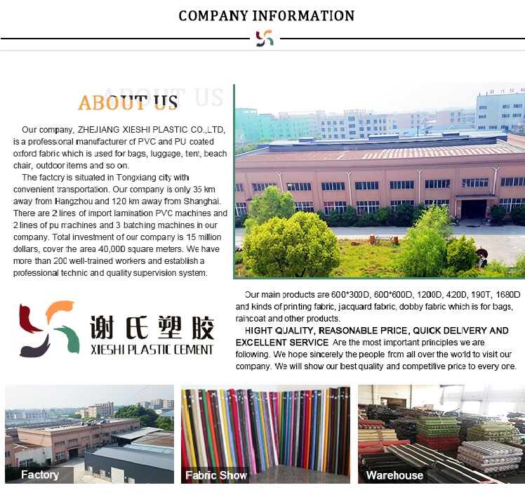 Zhejiang Xieshi Plastic Co., Ltd. – Oxford cloth 1