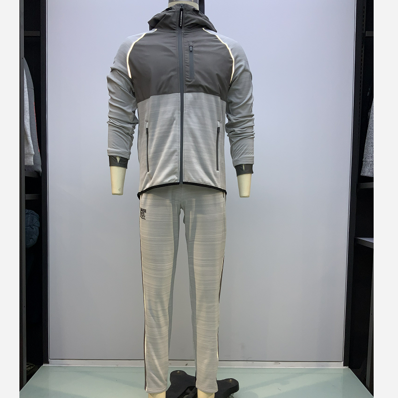 Men's sports hoody casual zipper jacket long pants