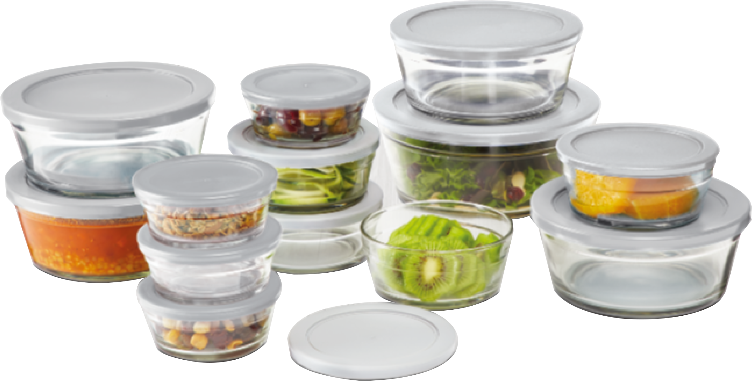 soda-lime glass food container-13PK