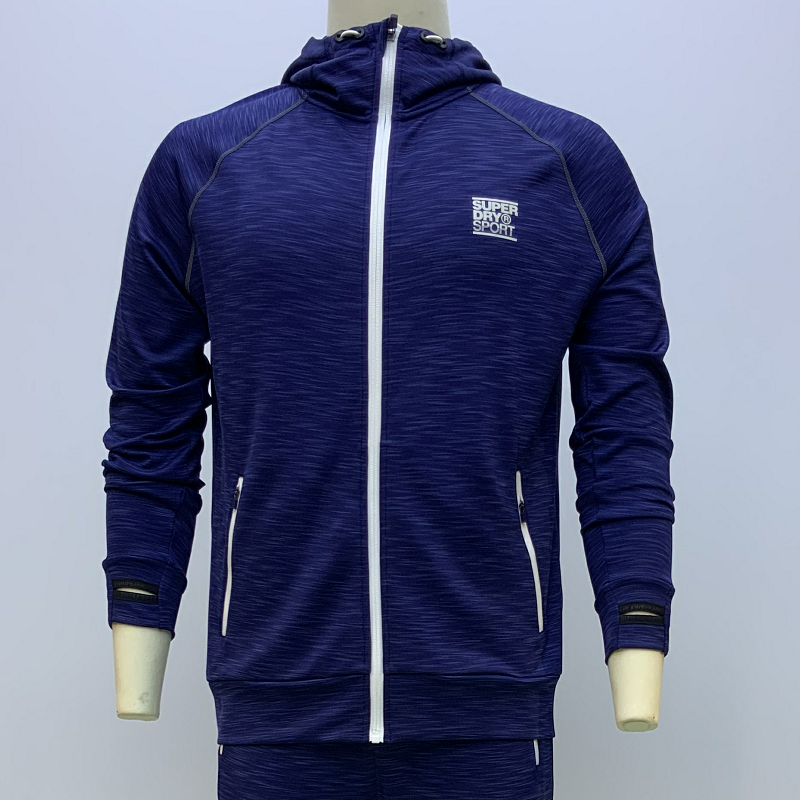 Men's sports hoody casual zipper jacket