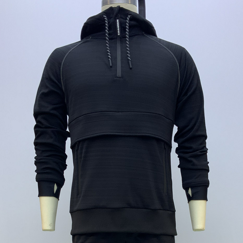 Men's sports hoody casual zipper jacket
